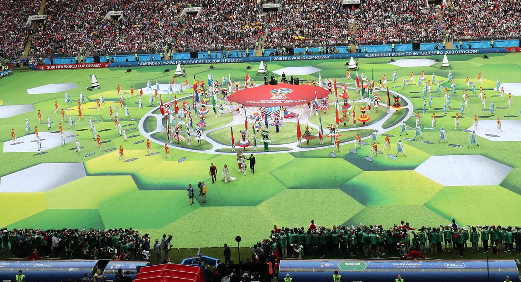 Las fotos de la ceremonia de inauguración del Mundial de Rusia 2018