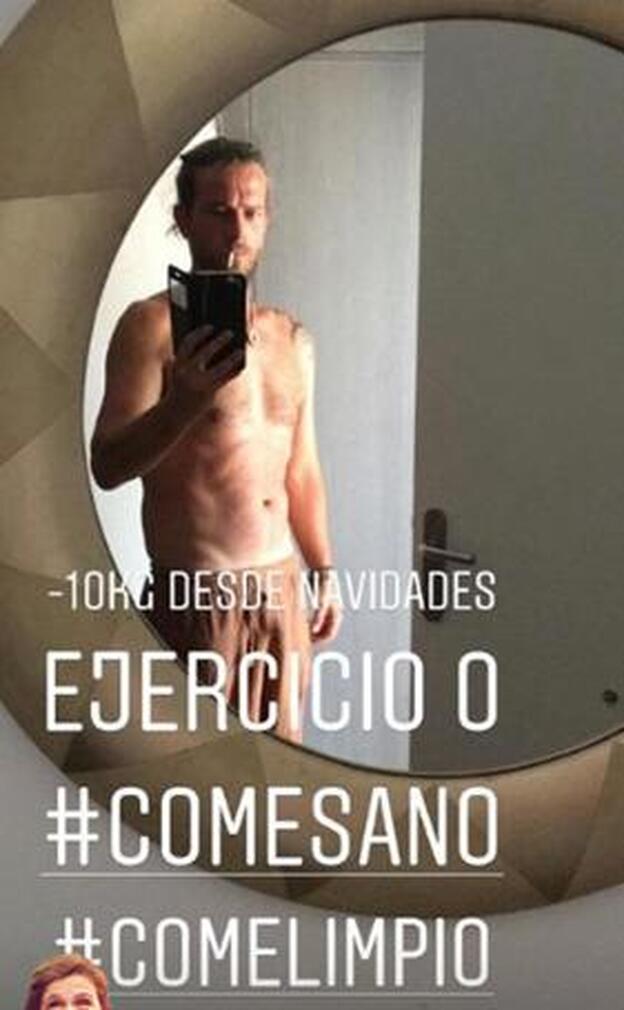 Arturo Requejo muestra su cuerpo en un 'stories' de su Instagram