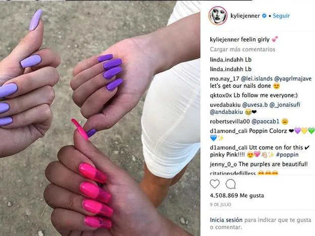 Las jelly nails de Kylie Jenner son lo último en uñas | Mujer Hoy