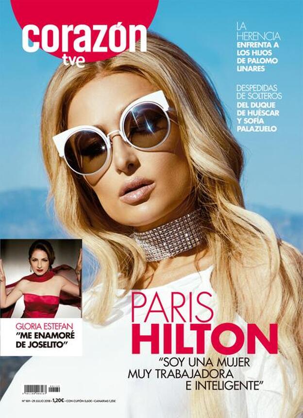 Paris Hilton, protagonista de la portada de 'Corazón'./'corazón'.