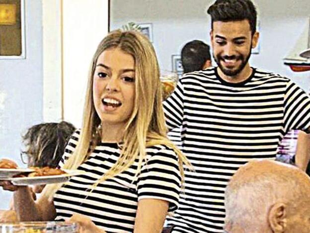 Agoney y Nerea en 'Trabajo temporal'.