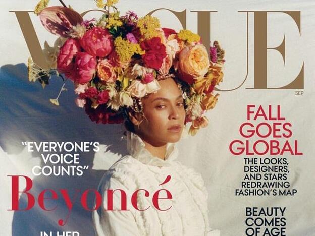 Así de espectacular luce el no makeup de Beyoncé en la portada de Vogue América.