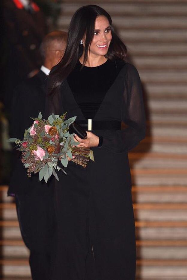 Meghan Markle durante la inauguración de la exposición 'Oceanía'./Gtres