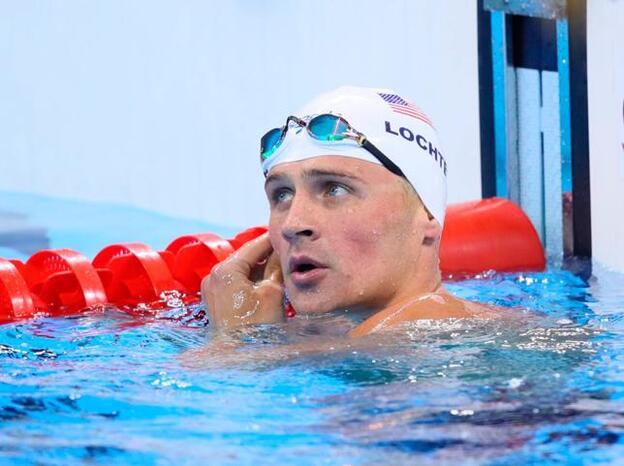 Ryan Lochte en una de sus competiciones, antes de tocar fondo por culpa del alcohol./cordon press.