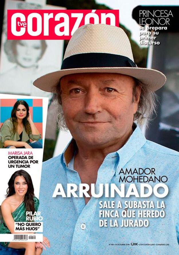 Amador Mohedano y sus problemas económicos, portada de esta semana de la revista 'Corazón'./corazón.