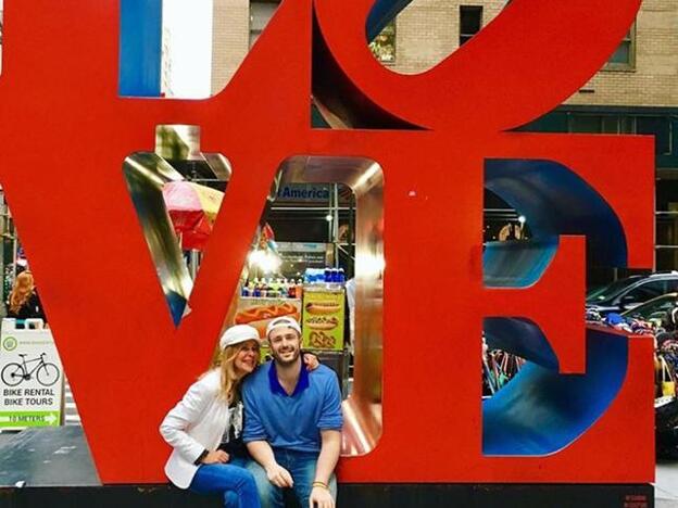 Ana Obregón y Álex Lequio en una imagen tomada en Nueva York antes de venirse a España./instagram.