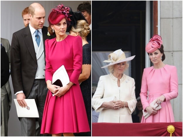 Kate Middleton en la boda de Eugenia de York / Kate Middleton durante el Trooping the Colour en juno de 2017.