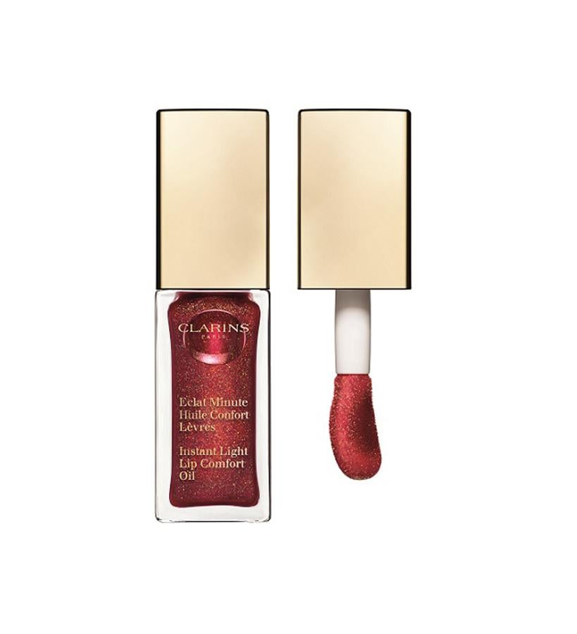 Lip Confort Oil, color Red Berry Glam, de Clarins