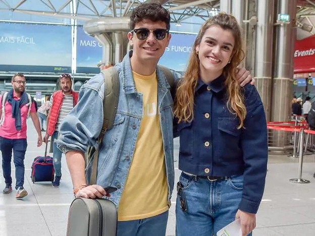 Alfred y Amaia en una imagen de cuando estuvieron en Portugal para representar España en Eurovisión. Pincha sobre la foto para ver las parejas de famosos que han roto este 2018./gtres.