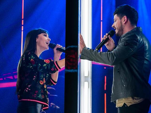 Luis Cepeda y Aitana Ocaña durante una de sus actuaciones en 'OT 2017'. Pincha sobre la foto para ver las parejas que, como ellos, han roto en 2018./gtres.