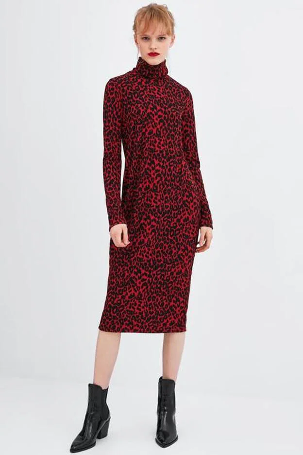vestido "animal print" más top es de Zara y cuesta menos de 18 euros | Mujer