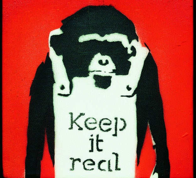 Keep it real de Banksy.