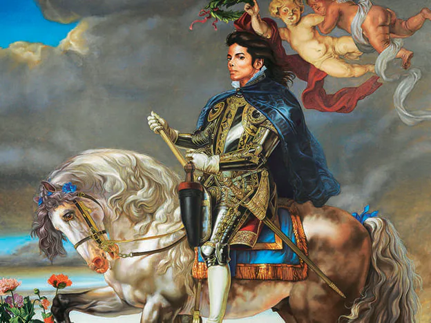 Retrato ecuestre del rey Felipe II (Michael Jackson), de Kehinde Wiley (2009)./d.r.