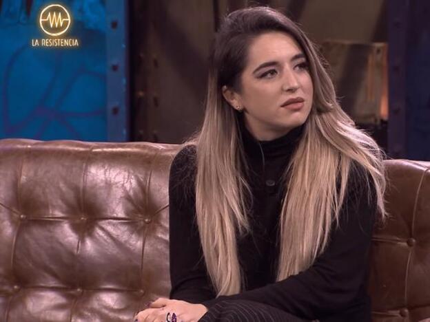 Lola Índigo durante su entrevista en 'La Resistencia'./movistar.