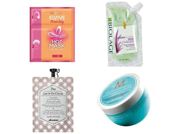 1. Elvive Dream long Hot Mask de L’Oréal Paris (3,99 €). 2. Deep Treatment Hydrasource Pack de Biolage (16 €). 3. Mascarilla Let it Go Circle de Davines (8,70 €). 4. Weightless Mask de Moroccanoil (41 €).