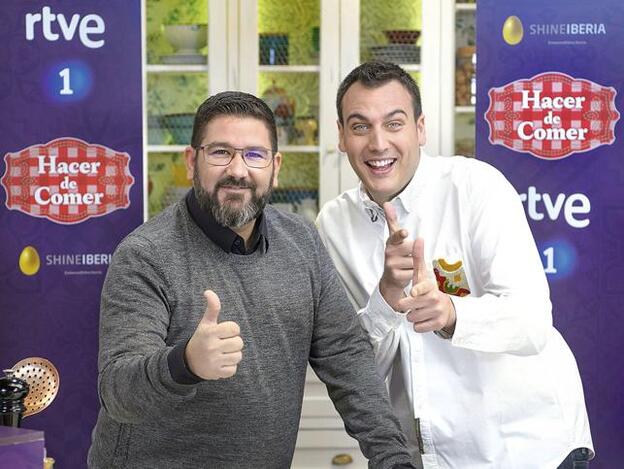 Dani García junto Antonio, de 'Masterchef 3'./D.r.