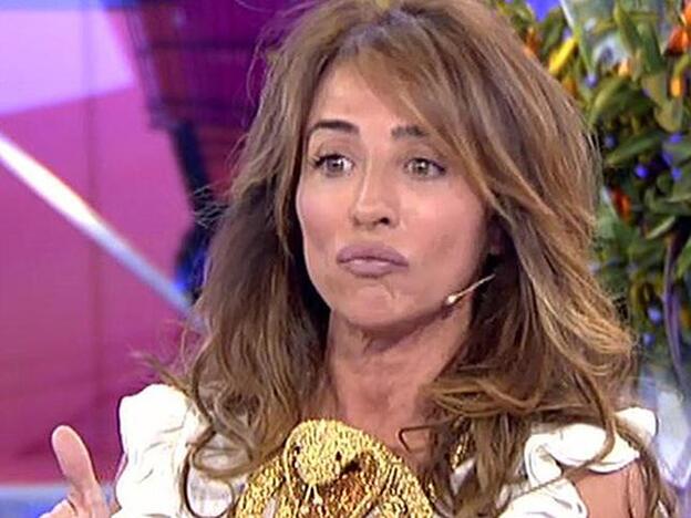 María Patiño advierte a Jesulín de Ubrique que tiene un as en la manga. Pincha sobre la foto para ver el antes y el después de los presentadores y colaboradores de 'Sálvame'./telecinco.