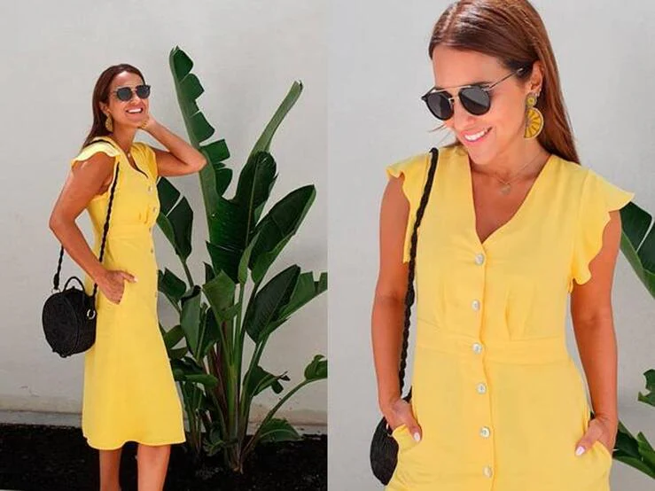 tifón agujas del reloj Tesoro Fotos: 10 alternativas low cost al vestido amarillo (agotado) más deseado  de Paula Echevarría | Mujer Hoy