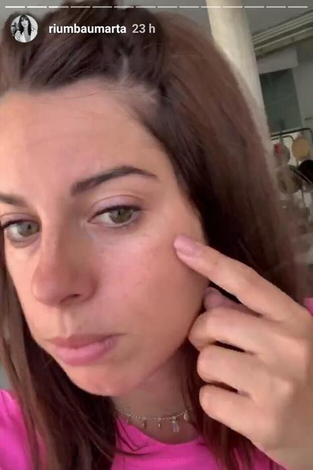 Marta Riumbau ha mostrado su rostro en Instagram sin una gota de maquillaje.