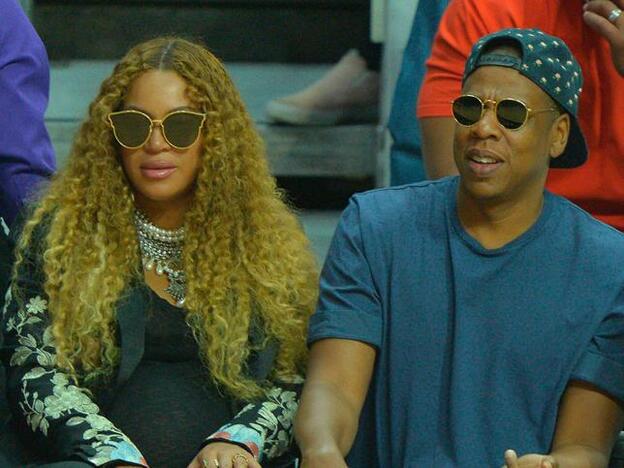 Beyoncé y Jay-Z en el baloncesto en una imagen de archivo./cordon press.