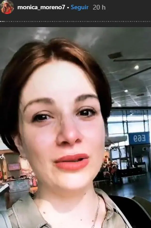 Monica Moreno cuenta en instagram su trágico suceso en el aeropuerto