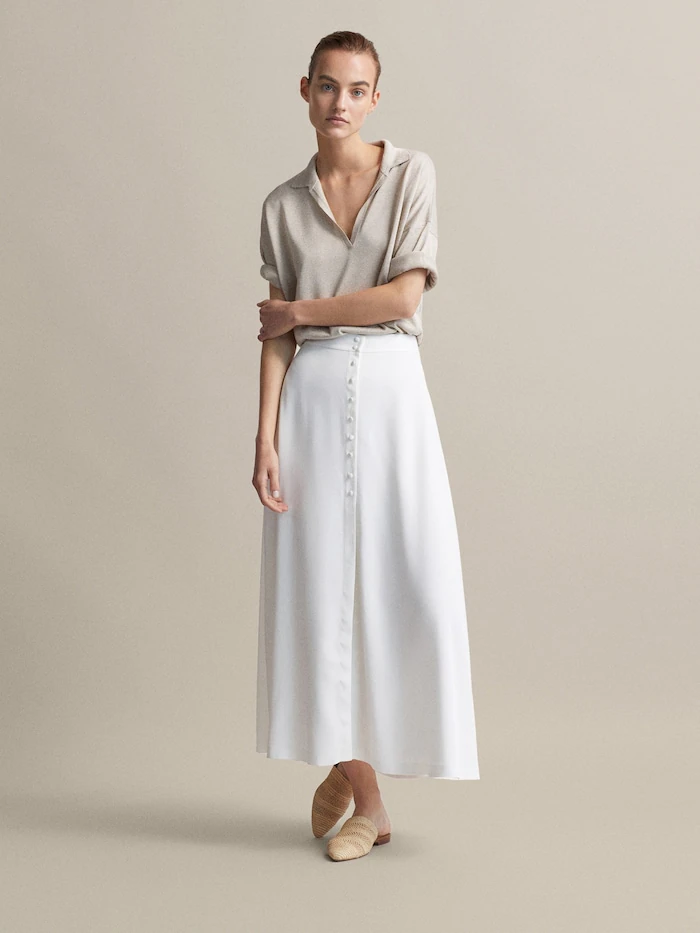 Las faldas más bonitas y baratas de las rebajas: Massimo Dutti