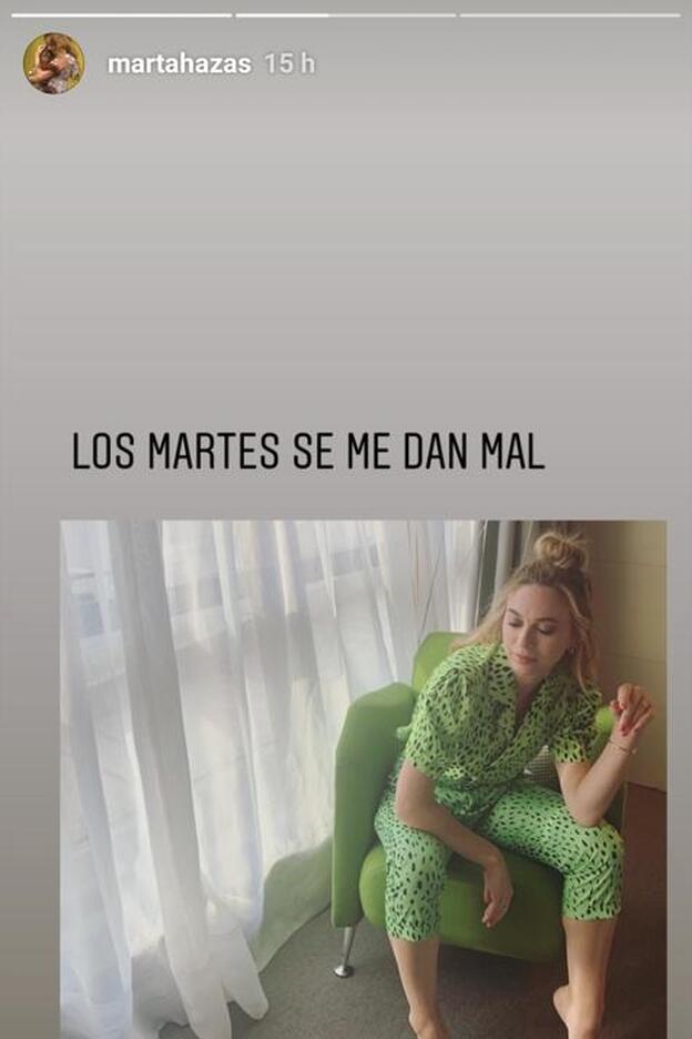 Marta Hazas lució este conjunto en uno de sus recientes stories de Instagram.