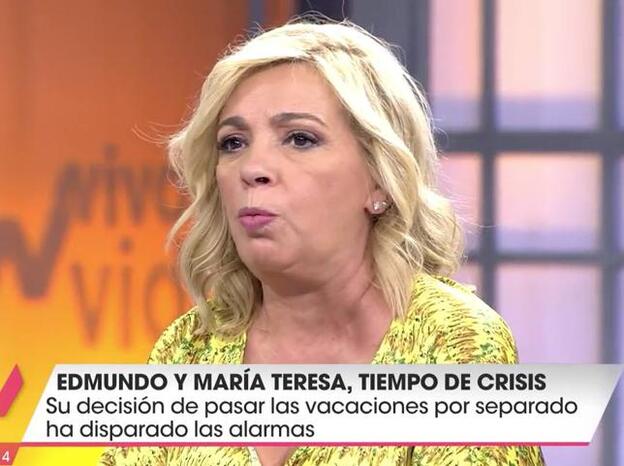 Carmen Borrego desmiente la crisis de su madre y Edmundo Bigote Arrocet./telecinco.