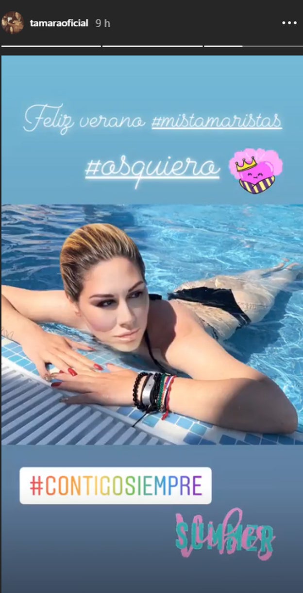 Tamara colgaba esta publicación para desear un feliz verano a sus seguidores.