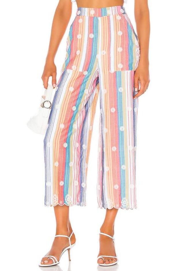 Pantalón cropped multicolor, 158,81 euros.