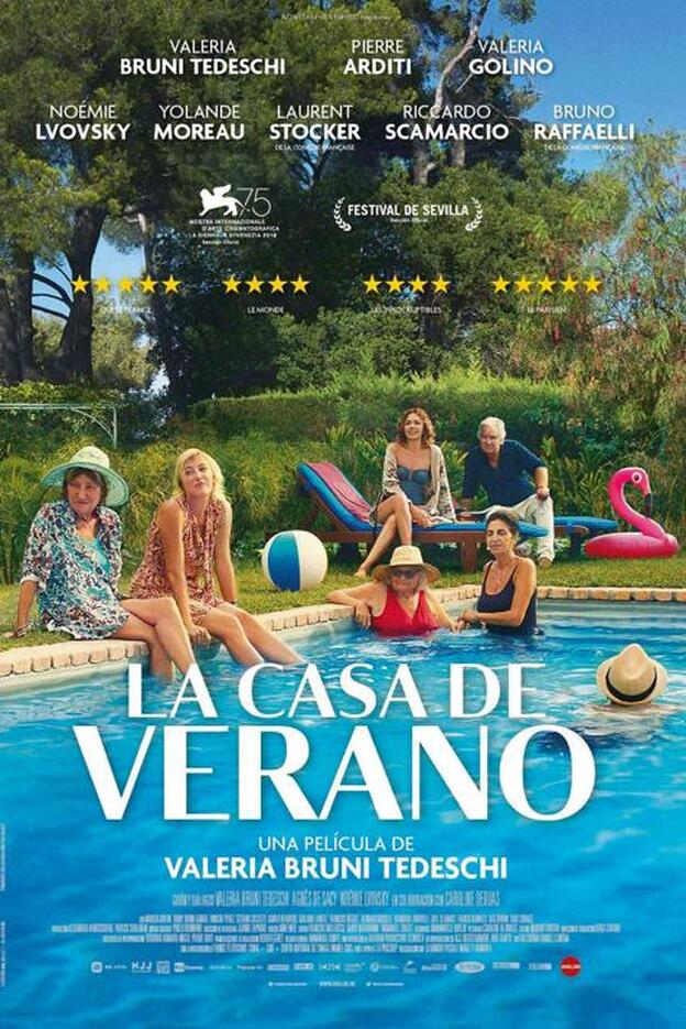 Cartel de 'La casa de verano', de Valeria Bruni Tedeschi.