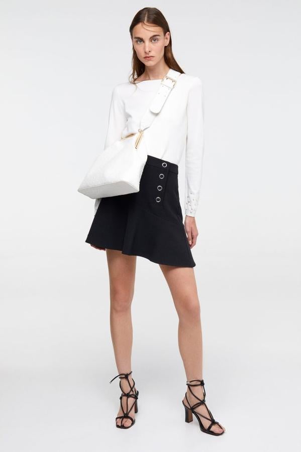 Look 'total white': jersey de punto