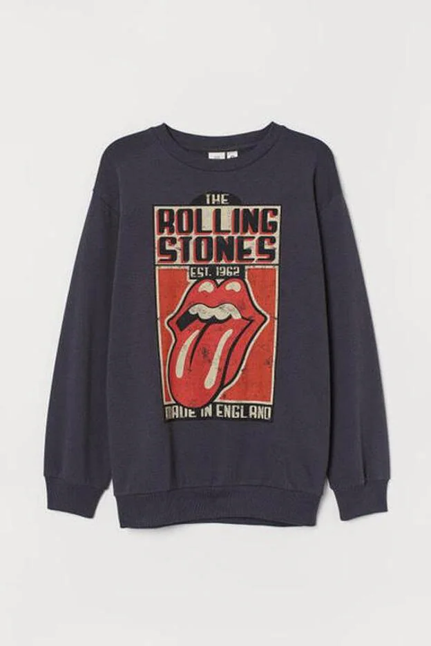 Sudarera de H&M de los Rolling Stones (29,99 euros).