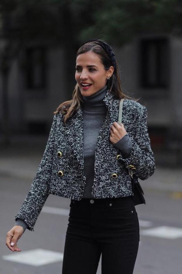 preocuparse La oficina Realista Lady Addict ha dado con la chaqueta de Zara más elegante para llevar con  pantalones pitillo | Mujer Hoy