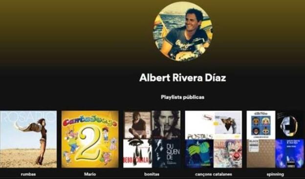 Esta es la pista que ha dejado Albert Rivera en su Spotify.
