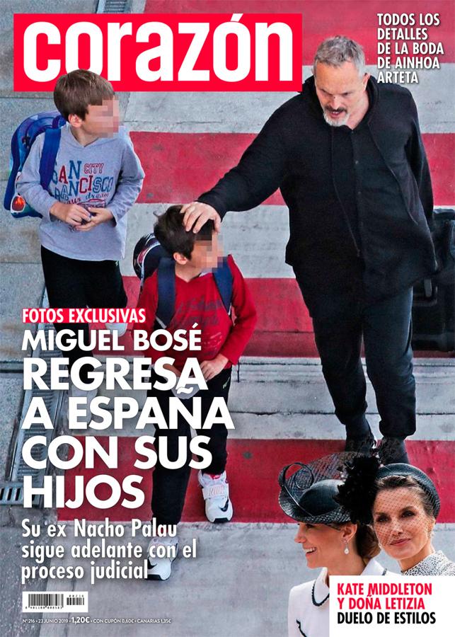 En junio de 2019, Miguel Bosé regresa a España