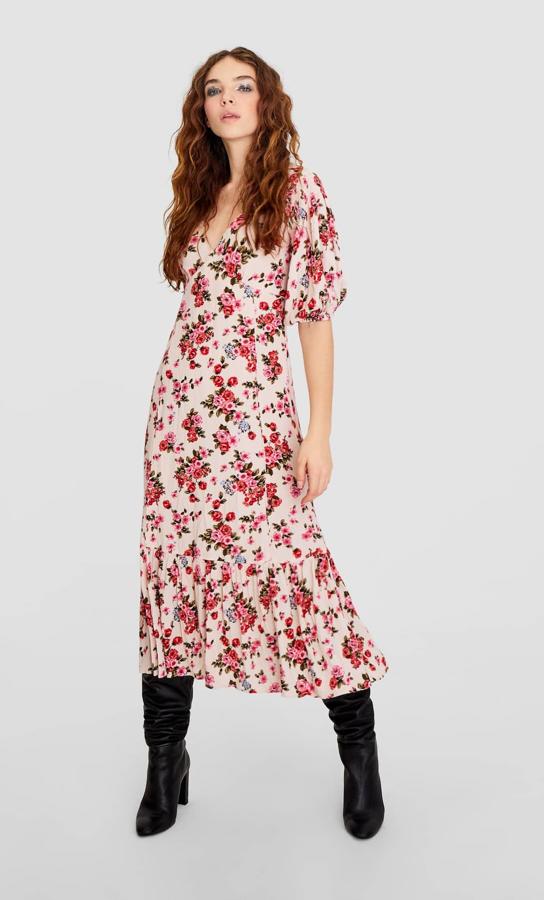 Siete vestidos largos con estampado floral para alegrar nuestros estilismos en rebajas