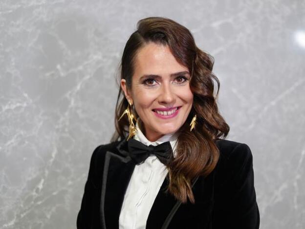 Anna Allen en la alfombra roja de los Premios feroz 2020. Pincha sobre la foto para ver todos los looks de la noche./gtres.