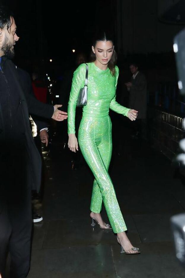 Así acudía Kendall Jenner a la fiesta post Brit Awards 2020 que celebró la productora Sony.