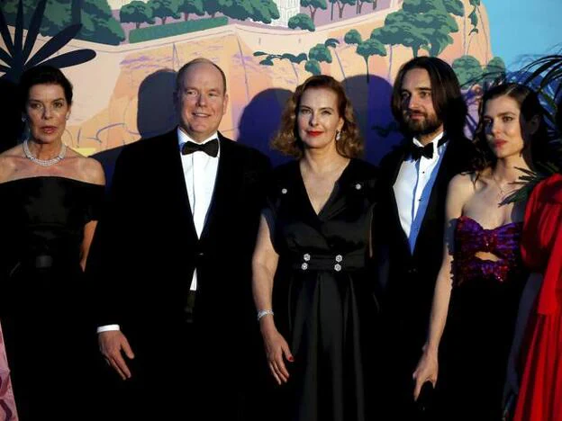 Parte de la familia real de Mónaco en el Baile de la Rosa de 2019./gtres.