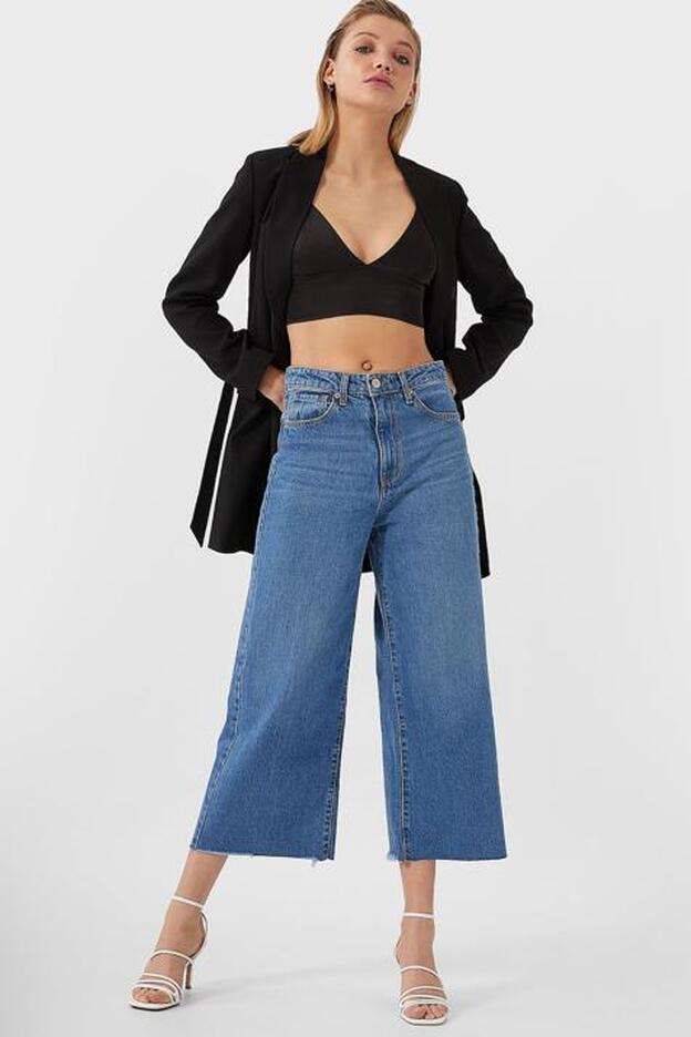 El pantalón culotte de Bershka.