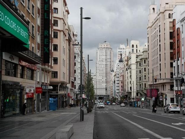 Madrid desierta durante la alerta por pandemia de Coronavirus./gtres