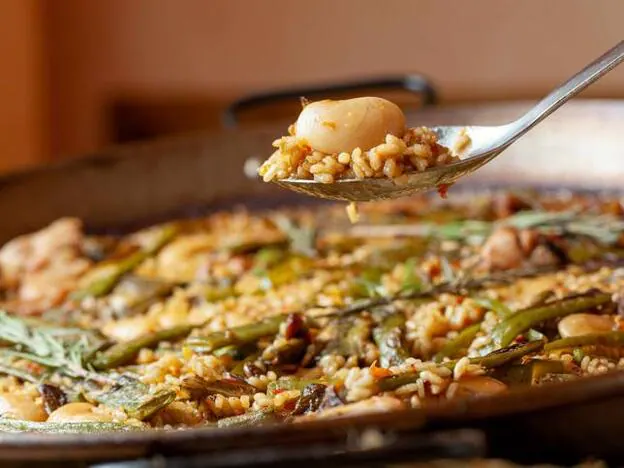 La paella valenciana del restaurante Berlanga: un lujo para el paladar y la vista.