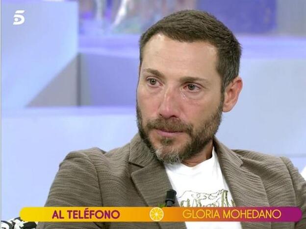 Antonio David no pudo contener las lágrimas durante la llamada de Gloria Mohedano para dar la cara por sus hijos frente a la actitud de Rocío Carrasco.