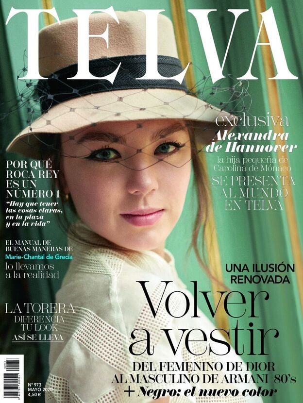 Alexandra de Hannover en la portada de la revista 'Telva'.