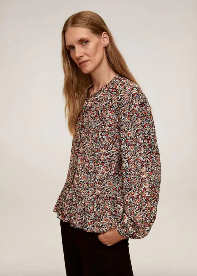 Blusa estampada con flores