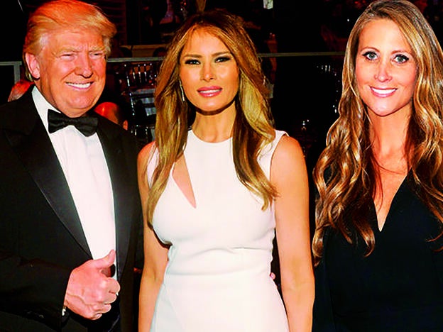 Con Donald y Melania Trump.