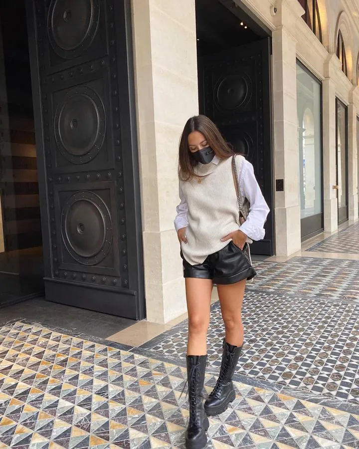 Fotos: 9 looks con chaleco de punto para que lleves con estilo la prenda con  más éxito de la temporada | Mujer Hoy