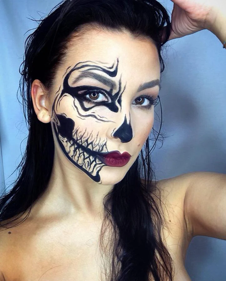 Fotos: 9 maquillajes de Halloween originales y muy fáciles de copiar para  dar mucho miedo (en casa) | Mujer Hoy