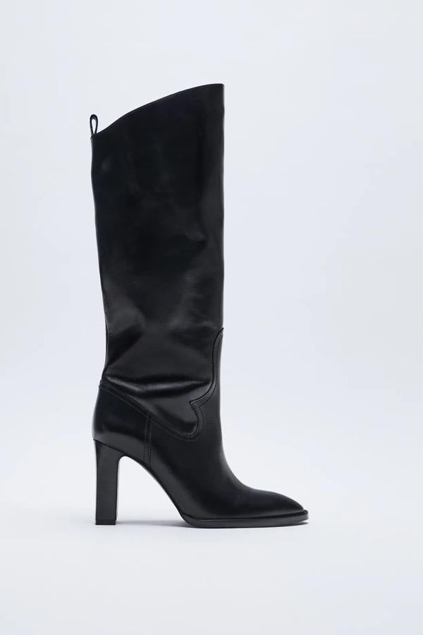 Botas y botines de piel de Zara